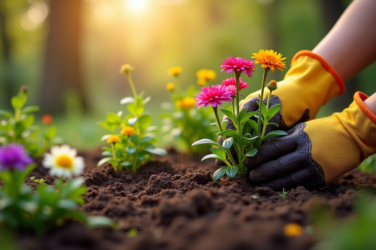 jardin fleuri