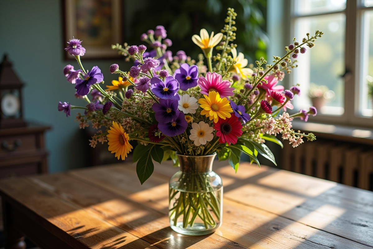 fleurs violettes